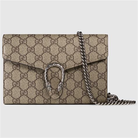 gucci dionysus mini chain wallet|Gucci interlocking wallet on chain.